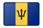 Barbados flag (bevelled)
